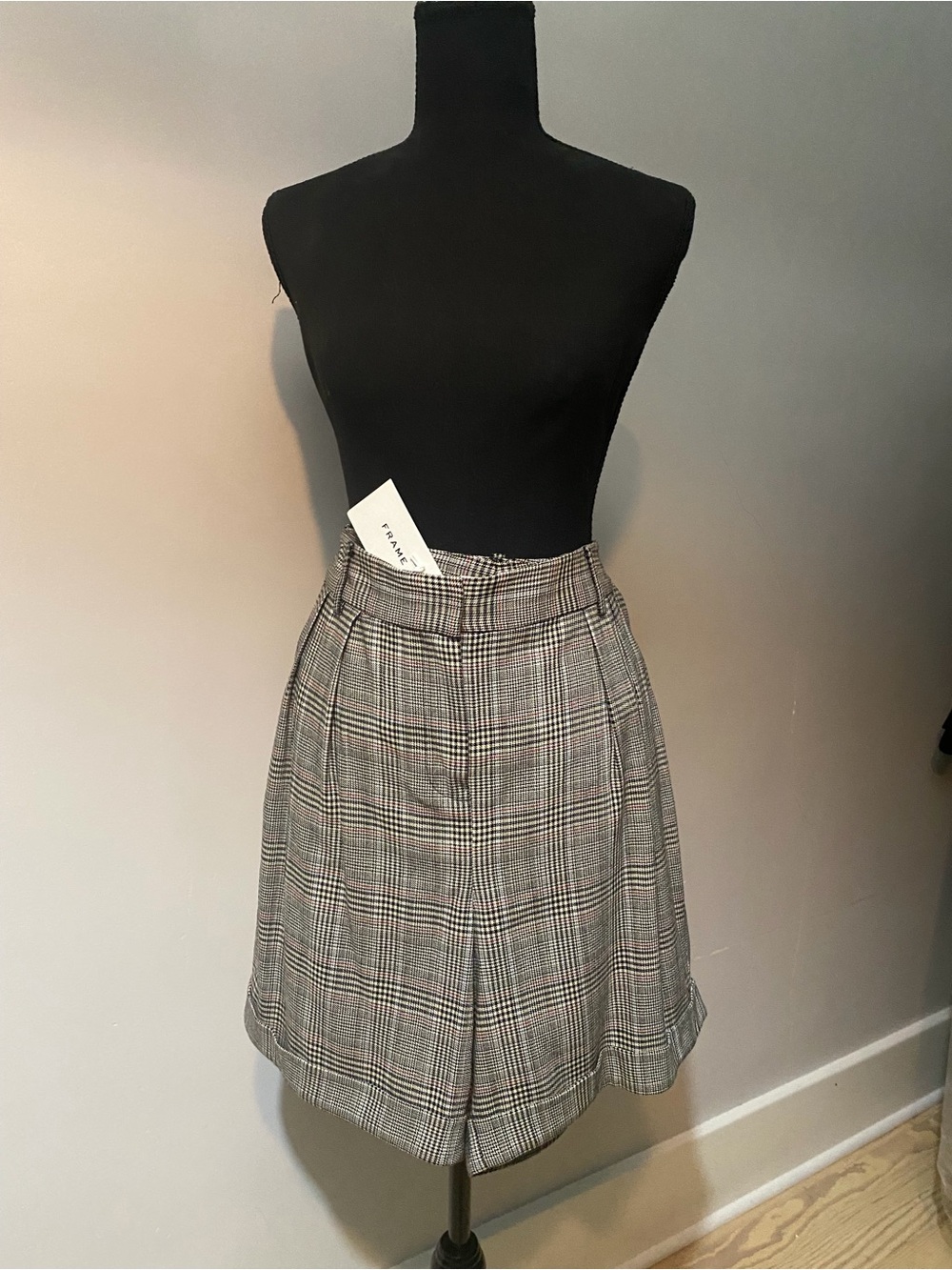 Frame Gray/Black Plaid  Shorts